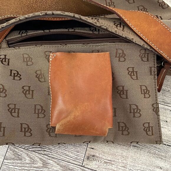 Dooney & Bourke Vintage Canvas and Leather Shoulder Bag - Picture 10 of 15
